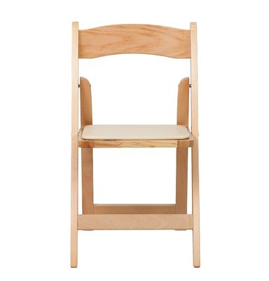 Silla de restaurante para banquete moderna plegable de madera sólida Silla de comedor de madera de boda