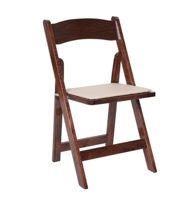 Silla de restaurante para banquete moderna plegable de madera sólida Silla de comedor de madera de boda