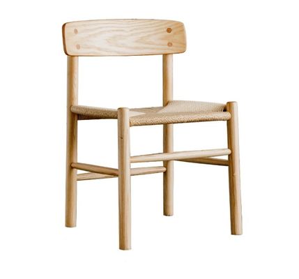 Muebles de comedor personalizados silla de comedor de madera nórdica silla de rotín