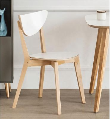 Casa Muebles Moderno Tienda de café de madera sólida Silla de restaurante en nuez