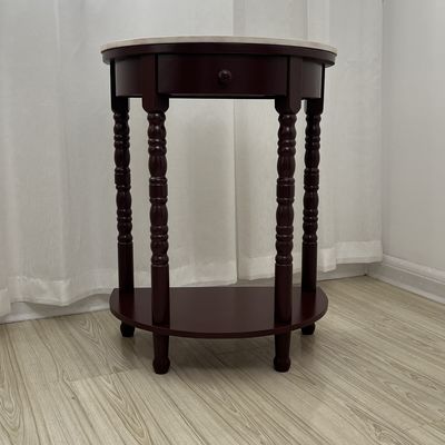 Muebles de comedor rectangulares y cuadrados de madera maciza antigua Mesa de lado de café para interiores de oficina sofisticados