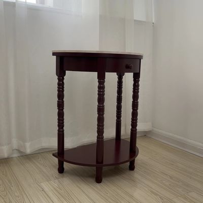 Muebles de comedor rectangulares y cuadrados de madera maciza antigua Mesa de lado de café para interiores de oficina sofisticados