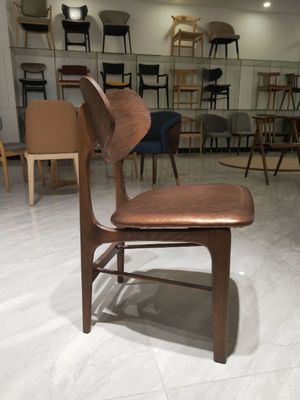 Silla de restaurante nórdica clásica W48cm*D50cm*82cm con sillas de madera tapizada de Burwood/Marrón