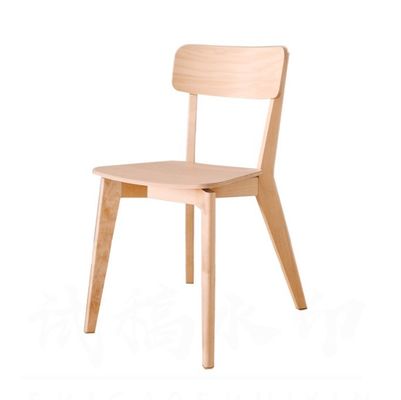 Silla de comedor de madera sólida para restaurante específico para jóvenes