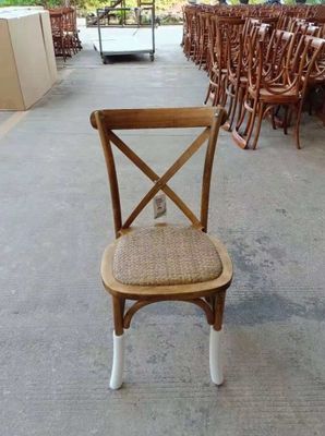 Silla de comedor de rodillo de madera apilada de estilo nórdico con tamaño personalizado W42CM*D44CM*H87CM