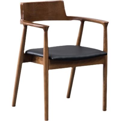 Sillones de comedor tapizados de madera maciza en estilo nórdico clásico para comedor y sala de estar