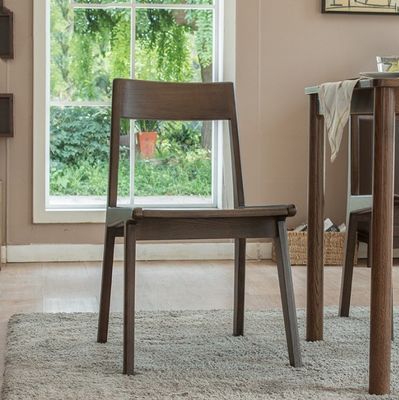 Sillas de comedor de madera maciza de estilo clásico nórdico para muebles de restaurante