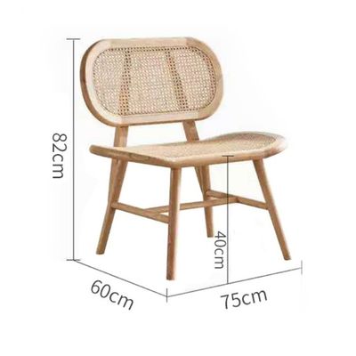 Material de cubierta de ratán estilo de diseño moderno silla de madera sólida para muebles de comedor de lujo competitivos