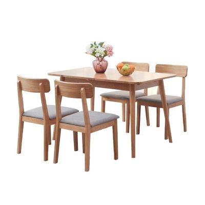 Casa Muebles de tela sin brazos silla de comedor tapizada conjunto mesa de comedor