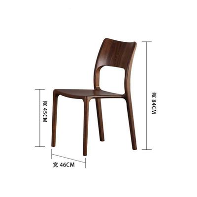 Silla de comedor de madera sólida específica con diseños competitivos y aceptables para el cliente