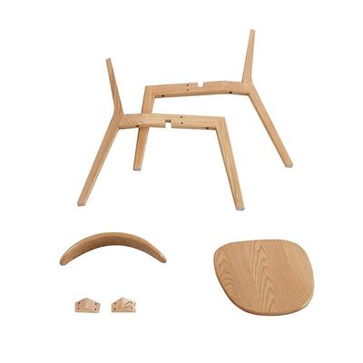 Silla de comedor duradera de piernas de madera escandinava la adición perfecta a su mobiliario de comedor