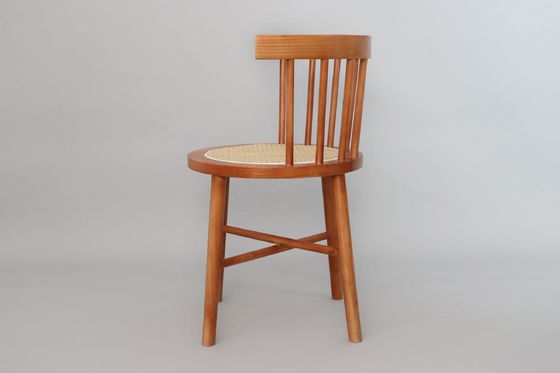 Colores personalizados Diseños del cliente aceptable Nordic Modern Rattan Chair Muebles de madera