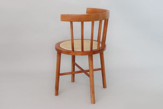Colores personalizados Diseños del cliente aceptable Nordic Modern Rattan Chair Muebles de madera
