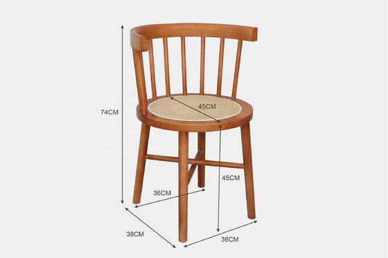 Colores personalizados Diseños del cliente aceptable Nordic Modern Rattan Chair Muebles de madera