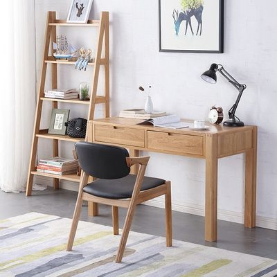 Embalaje de correo silla de comedor de cuero de PU con artesanía de madera sólida