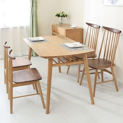 Silla de comedor de lujo de madera sólida para restaurante clásico