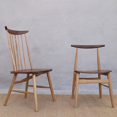 Silla de comedor de lujo de madera sólida para restaurante clásico