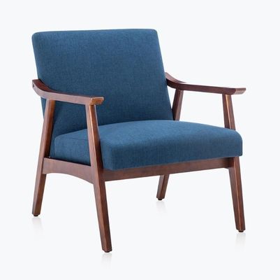 Sofá moderno de tela silla de estar Sofá único silla de sofá para venta silla de ocio en gris/azul/naranja/negro/blanco