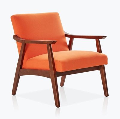 Sofá moderno de tela silla de estar Sofá único silla de sofá para venta silla de ocio en gris/azul/naranja/negro/blanco