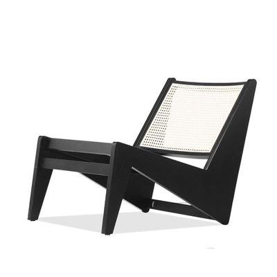Diseño contemporáneo Muebles para el hogar Silla de ratán tejida Silla de madera maciza para espacios de ocio Estilo contemporáneo