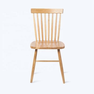 Silla de comedor de madera sólida moderna y sin plegado para la decoración del comedor