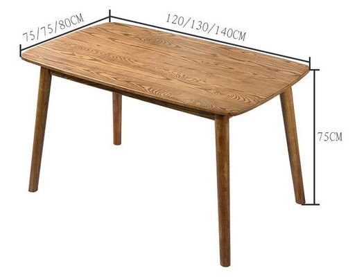 Conjunto de mesa de comedor de madera sólida para familias de diseño clásico bodas de madera