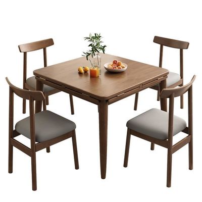 Conjunto de mesa de comedor de madera sólida para familias de diseño clásico bodas de madera