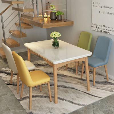Mesa de comedor de madera moderna Escritorio para muebles de comedor