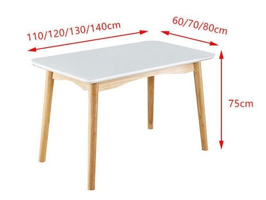 Mesa de comedor de madera moderna Escritorio para muebles de comedor