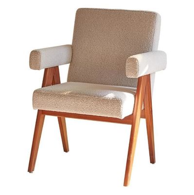 NO Plegable último diseño Muebles para el hogar Silla de salón tapizada con sillas de acento de madera maciza