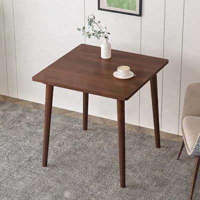 Color personalizado Sala de comedor de madera sólida Mesa de café cuadrada Moderna Luz de lujo Mesa cuadrada pequeña