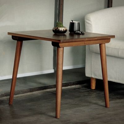 Color personalizado Sala de comedor de madera sólida Mesa de café cuadrada Moderna Luz de lujo Mesa cuadrada pequeña