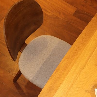 Casa Muebles Silla de comedor de madera con tapicería de cuero o tela y artesanía superior