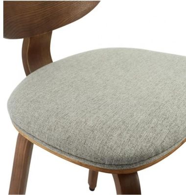 Casa Muebles Silla de comedor de madera con tapicería de cuero o tela y artesanía superior
