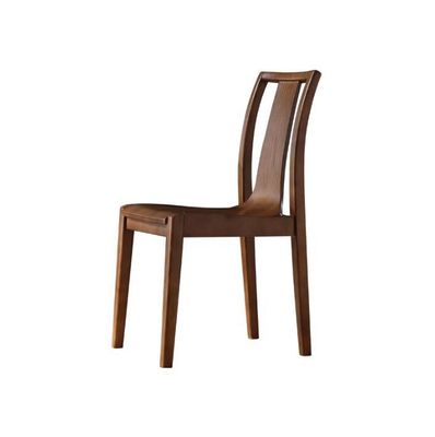 Diseño único sillas de comedor de madera sólida modernas en acabado de roble para restaurantes