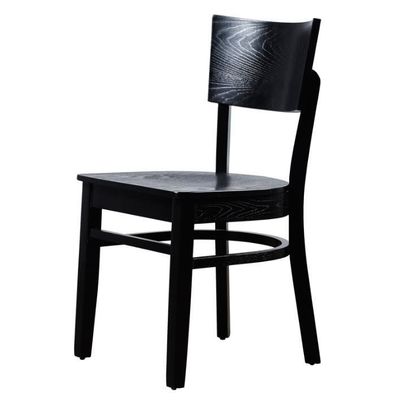 Silla de comedor de madera de hotel/café/restaurante con madera de calidad comercial
