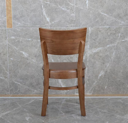 Silla de comedor de madera de hotel/café/restaurante con madera de calidad comercial