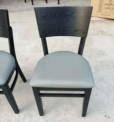 Silla de comedor de madera de hotel/café/restaurante con madera de calidad comercial