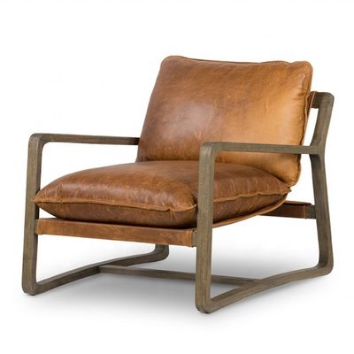 Muebles de sala de estar Mejor silla de madera con asiento tapizado y marco de madera maciza