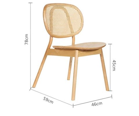 Últimas sillas de rotín de 5 estrellas Muebles de roble sólido sillas de oficina ya hechas personalizadas en diseño moderno