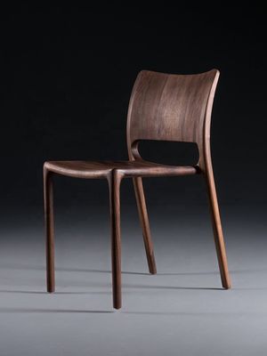 Agregue un toque de lujo a su cafetería y restaurante con una silla de comedor de madera sólida de alta gama
