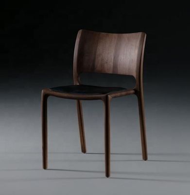 Agregue un toque de lujo a su cafetería y restaurante con una silla de comedor de madera sólida de alta gama