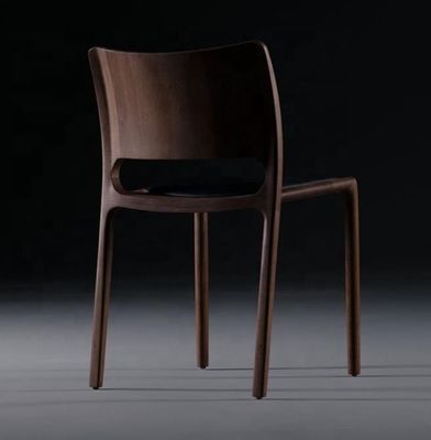 Agregue un toque de lujo a su cafetería y restaurante con una silla de comedor de madera sólida de alta gama