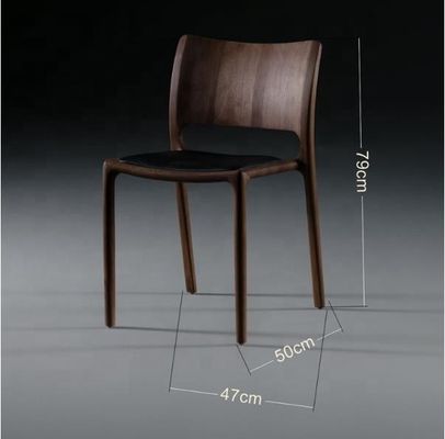 Agregue un toque de lujo a su cafetería y restaurante con una silla de comedor de madera sólida de alta gama