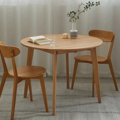 Silla de comedor de madera maciza W44*D49*H80CM Madera de roble para diseño simple nórdico en un restaurante familiar pequeño