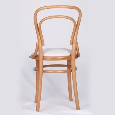 Embalaje de correos Y silla de comedor de madera con espalda alta con diseño antiguo y tapicería de madera de haya