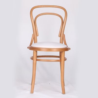 Embalaje de correos Y silla de comedor de madera con espalda alta con diseño antiguo y tapicería de madera de haya