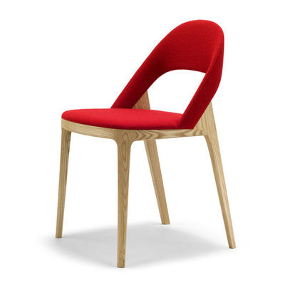 Silla de madera nórdica moderna para diseño de muebles Restaurante Comedor tapizado