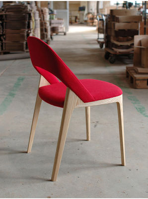 Silla de madera nórdica moderna para diseño de muebles Restaurante Comedor tapizado