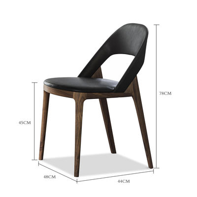 Silla de madera nórdica moderna para diseño de muebles Restaurante Comedor tapizado